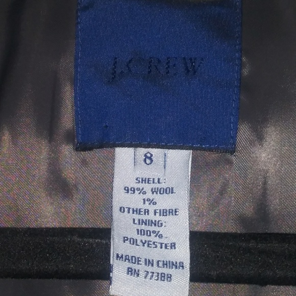 J.Crew wool 2 button pinstripe, lined blazer - Picture 5 of 5